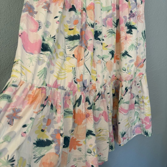 Abercrombie & Fitch Women’s Pastel Floral Ruffle Tiered Maxi Skirt - Picture 7 of 12